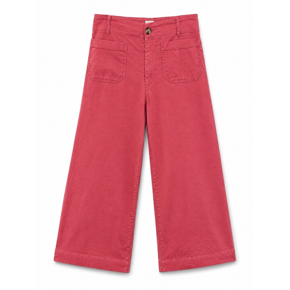 Anthropologie Maeve Colette Wide Leg Pants 29 Dusty Rose Linen Blend